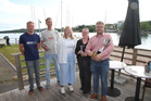 Ripsiläiset palkitut. Vasemmalta Jukka Jääskeläinen, Jukka Nikkilä, Emilia Pöyry, Ninni Kokko ja Panu Kokko
